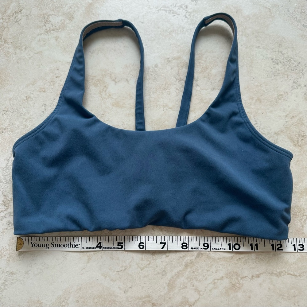 Vuori Blue Scoop-Back Sports Bra - Picture 3 of 4